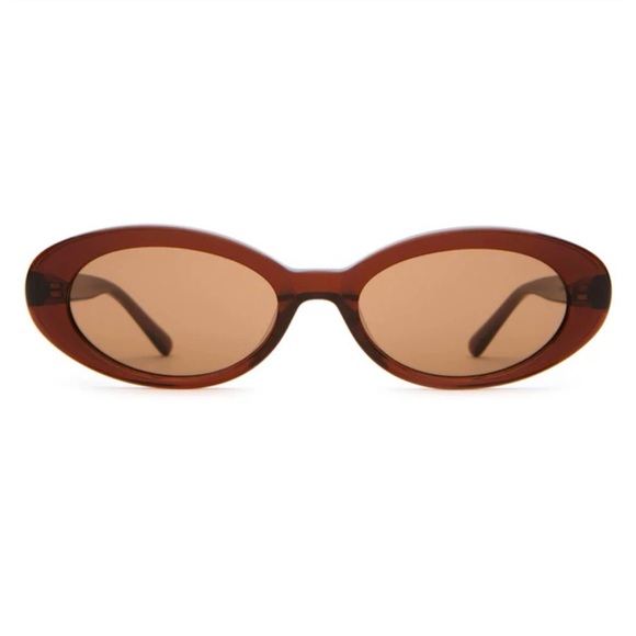 Crap Eyewear Brown Sandstone Oval Sunglasses - Picture 2 of 5